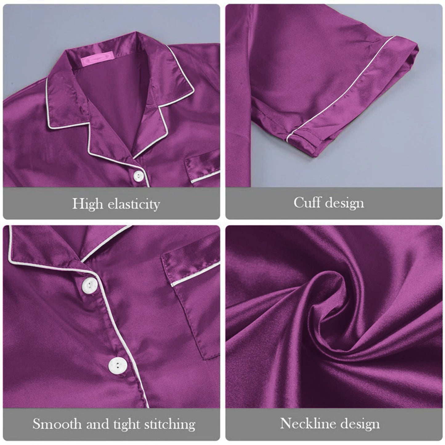 Silk Short Sleeve and Pajamas for Women - C&S Shopping Network