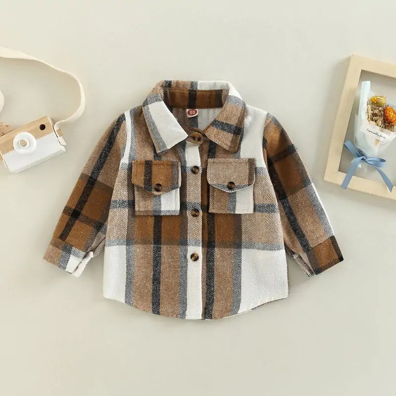 Toddler Plaid Patchwork Long Sleeve - C&S Shopping Network