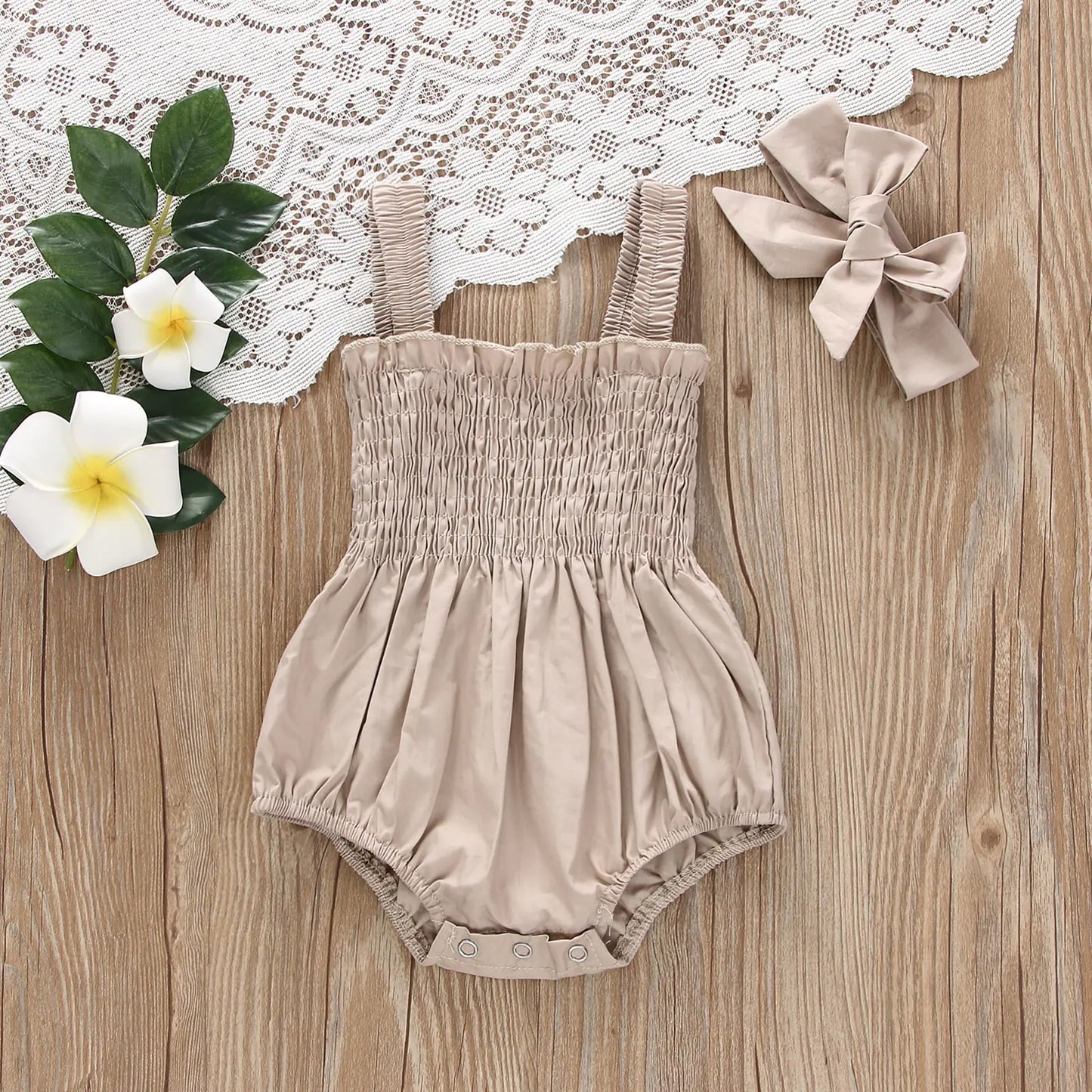 Infant Baby Girls Summer Elastic Jumpsuit Rompers - C&S Shopping Network