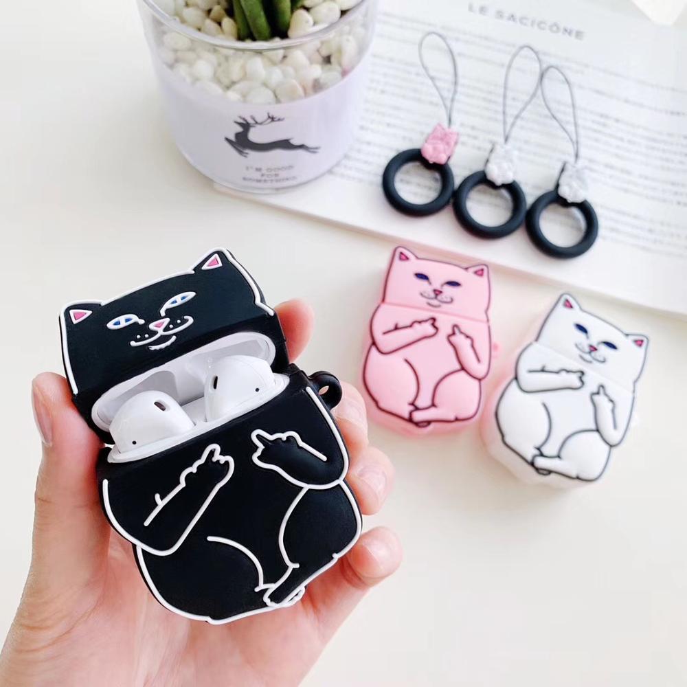 Cartoon Cat AirPods Case - C&S Shopping Network