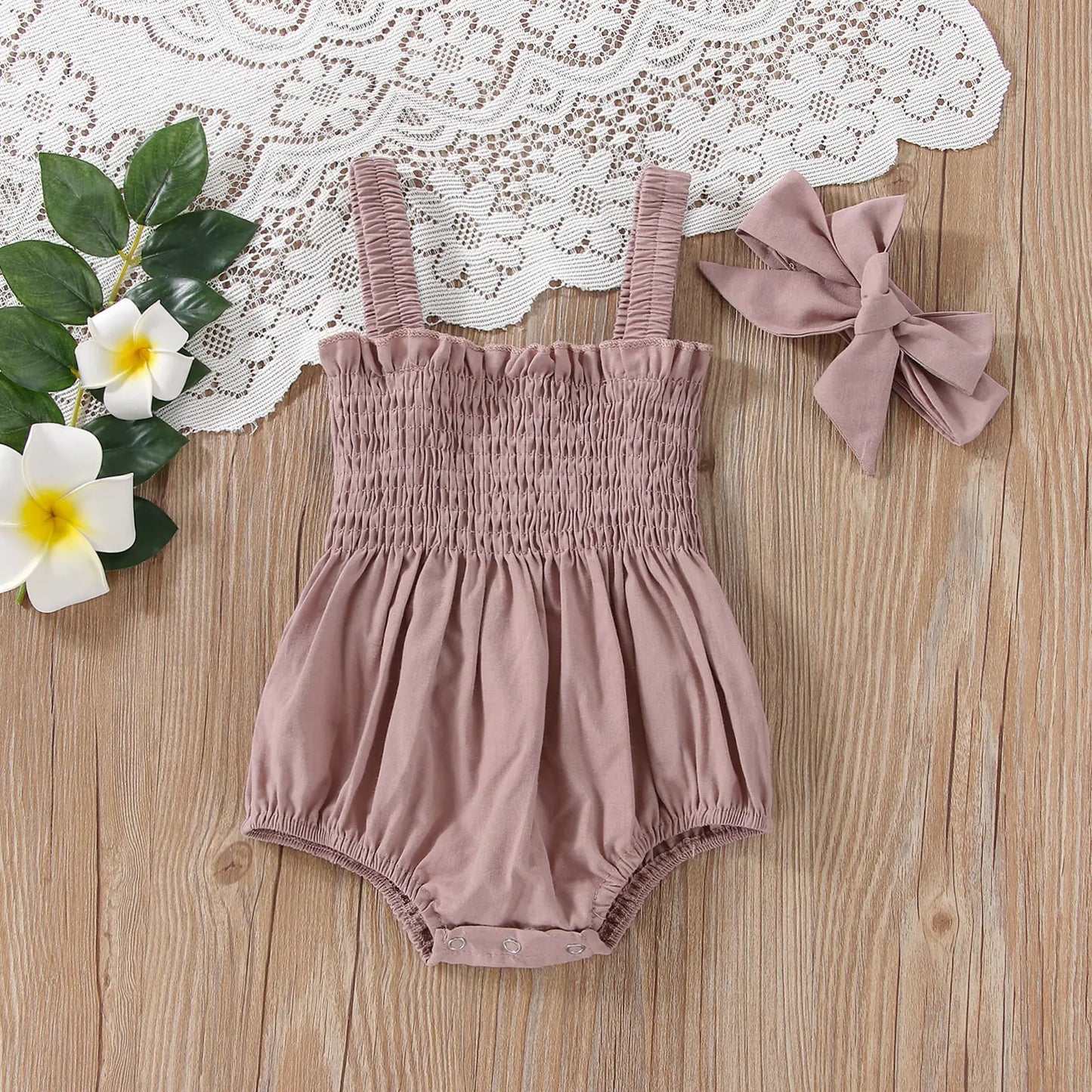 Infant Baby Girls Summer Elastic Jumpsuit Rompers - C&S Shopping Network
