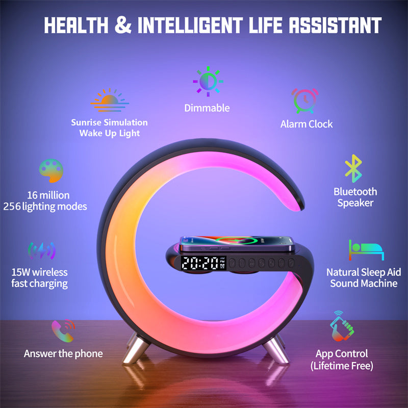 Bluetooth Speaker Wireless Charger Lamp - C&S Shopping Network