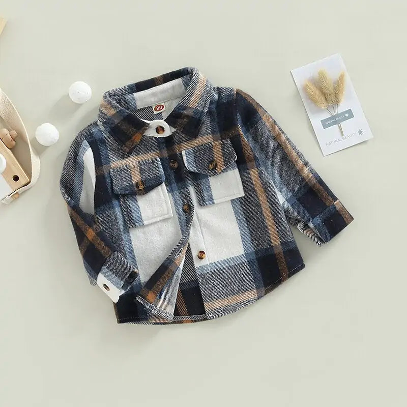 Toddler Plaid Patchwork Long Sleeve - C&S Shopping Network