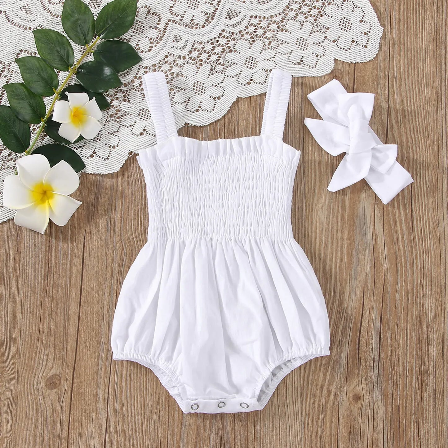 Infant Baby Girls Summer Elastic Jumpsuit Rompers - C&S Shopping Network