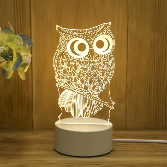 Kids 3D LED Creative Night Lamp - C&S Shopping Network 