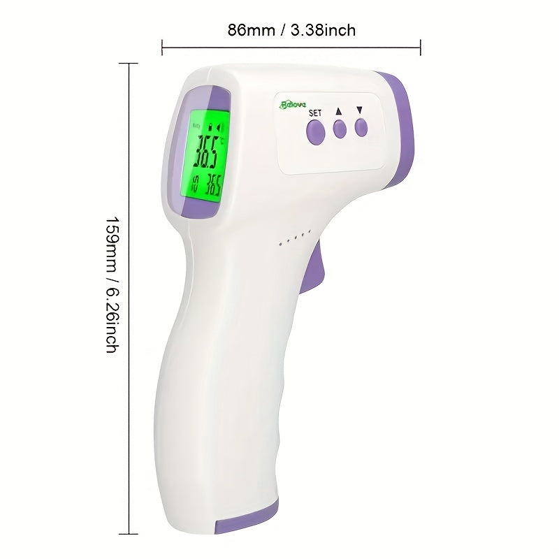 Digital Touchless Infrared Thermometer for Kids and Babies - Instant Accuracy Readings, Fever Alarm, LCD Display - Perfect Christmas or Halloween Gift