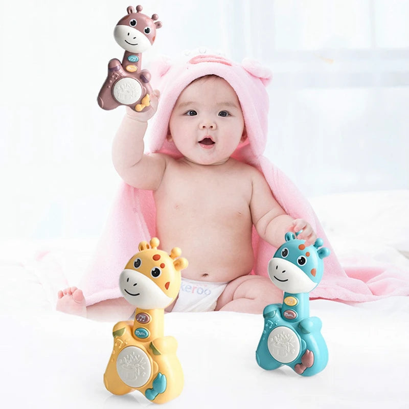 Baby Rattles Mobiles Hand Drum Early Learning Education Toys Infant Hand Bell Newborn Sleeping Toys Weep Tear Toy Crib Bell Girl