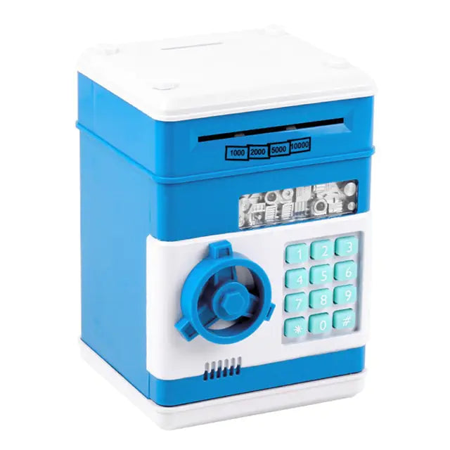 Electronic Piggy Bank ATM Mini Money Box Safety Password Chewing Coin Cash Deposit Machine Christmas Gift for Children Kids - C&S Shopping Network 
