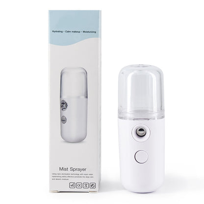 Nano Mist Facial Sprayer Beauty Instrument USB Face Steamer Moisturizing Beauty - C&S Shopping Network 